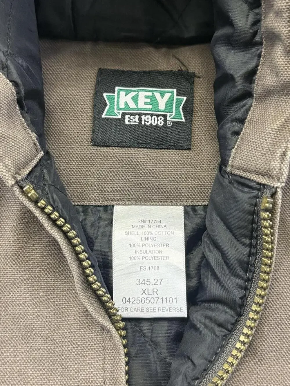 Key Quilted Lined Hooded Jacket